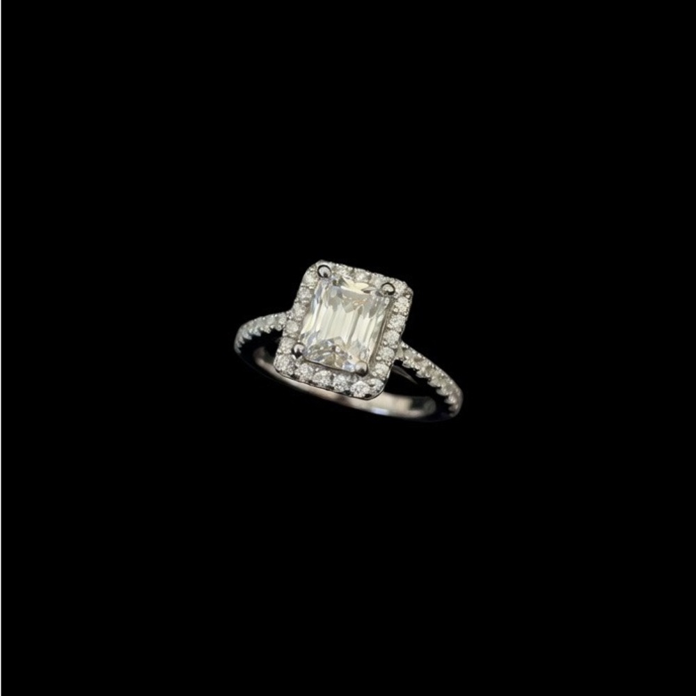 RMJ 925 Moissanite Diamond Engagement Ring